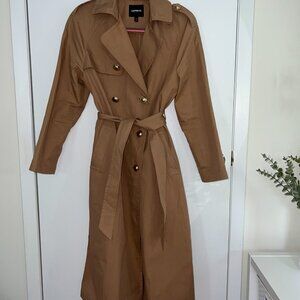 Express Butterscotch Trench Coat with Belt